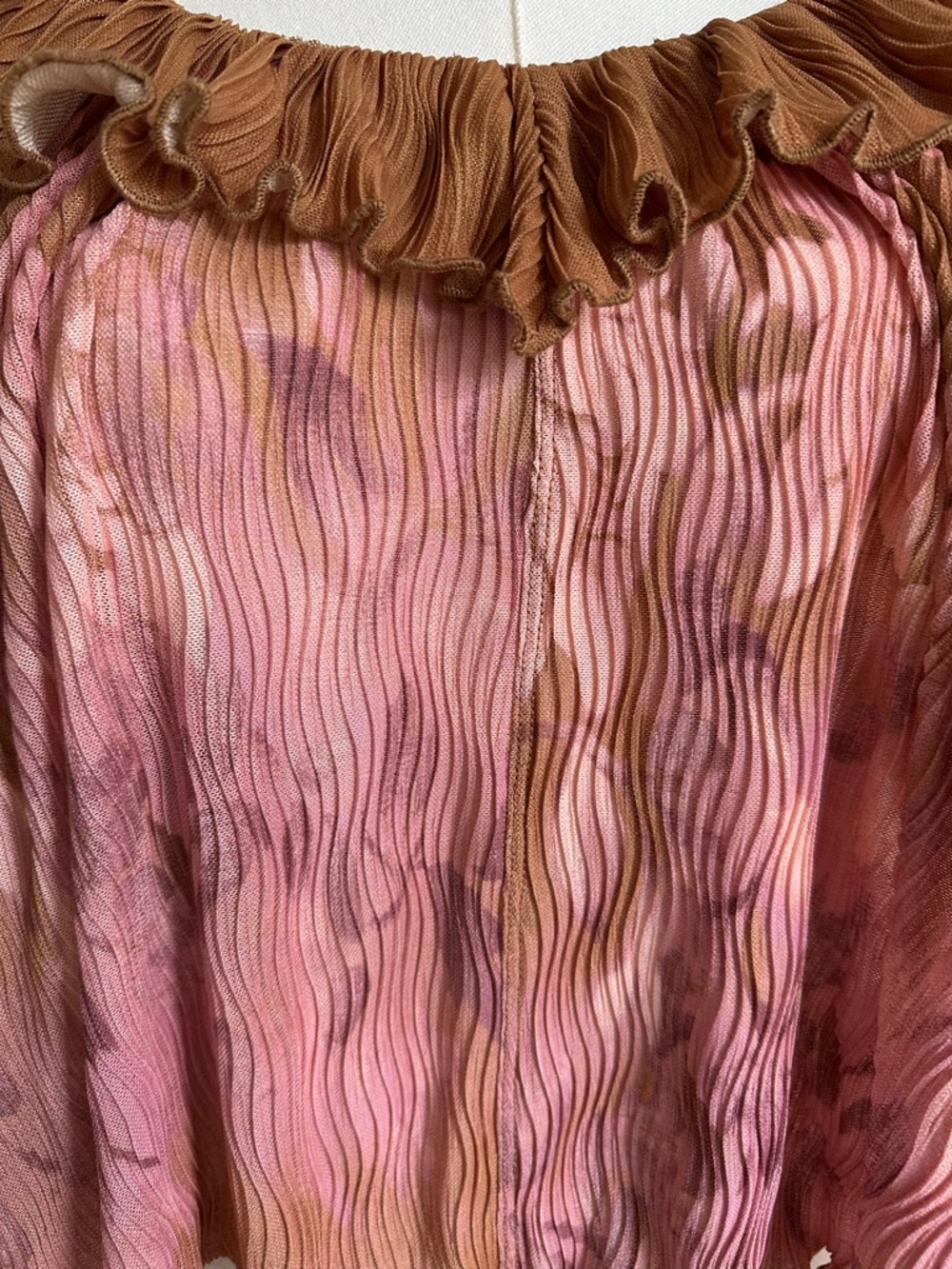 NWOT Free People Pleated Blouse- Small - Picture 2 of 10